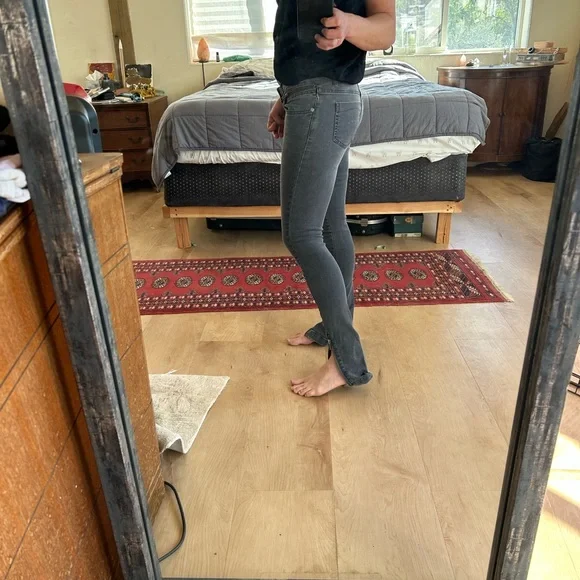 Anine Bing iron grey jeans with zippers - Picture 3 of 15